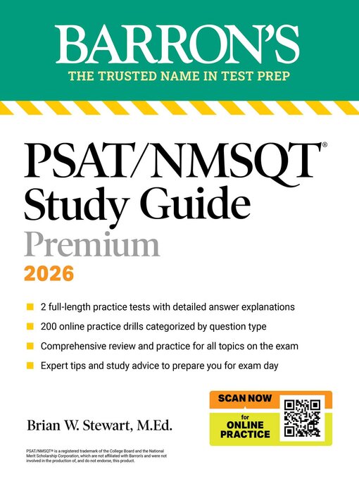 Title details for PSAT/NMSQT Study Guide Premium, 2026 by Brian W. Stewart - Available